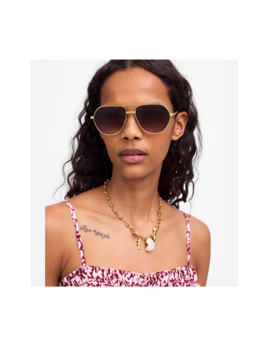 LIKE NEW Madewell wide frame aviator sunglasses